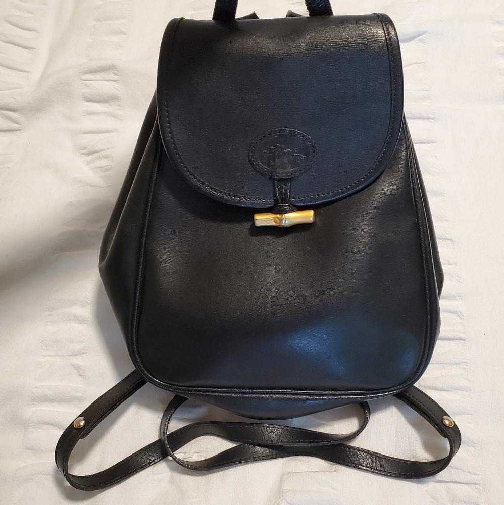 Longchamp Vintage Leather Backpack